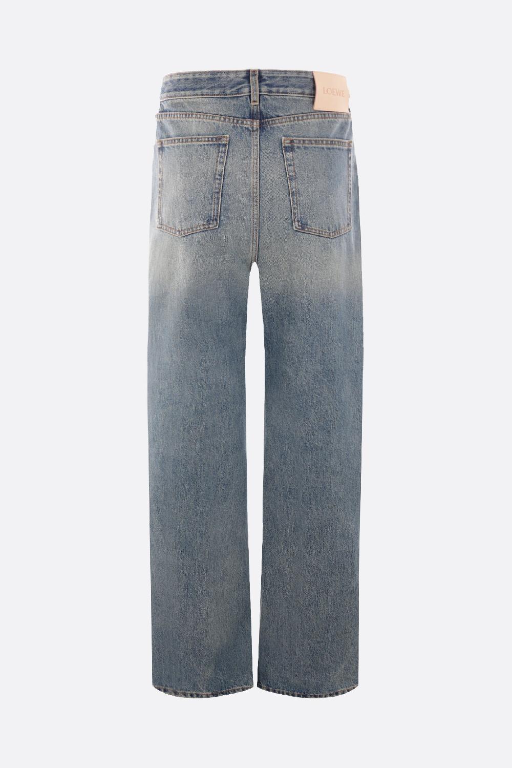 LOEWE Jeans A Gamba Ampia In Denim