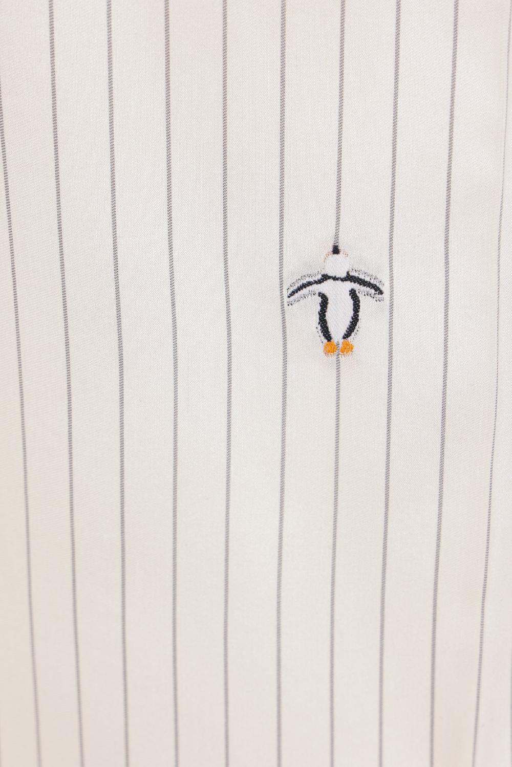 LOEWE Pantalone Pyjama In Twill Ricami Penguin