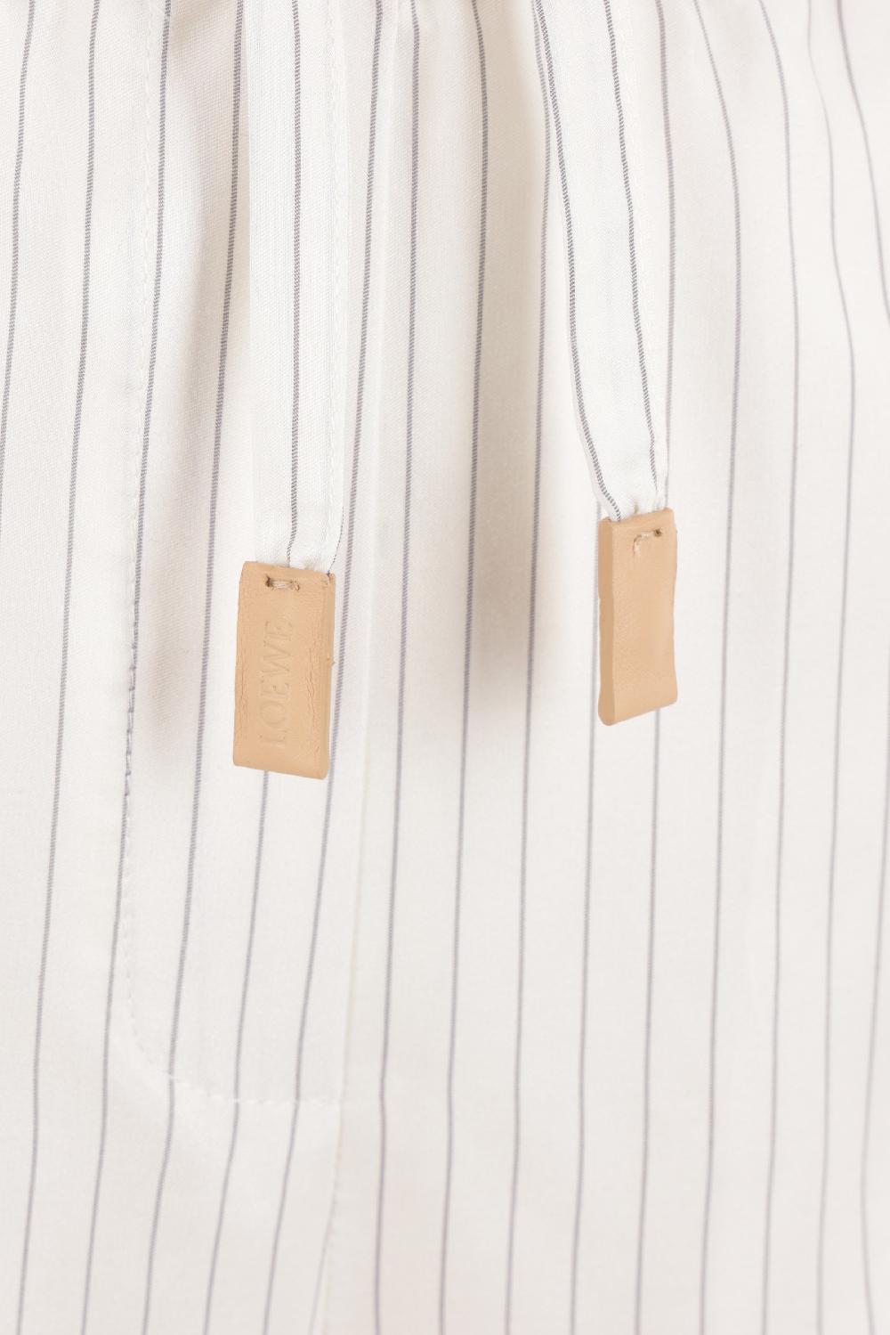 LOEWE Pantalone Pyjama In Twill Ricami Penguin