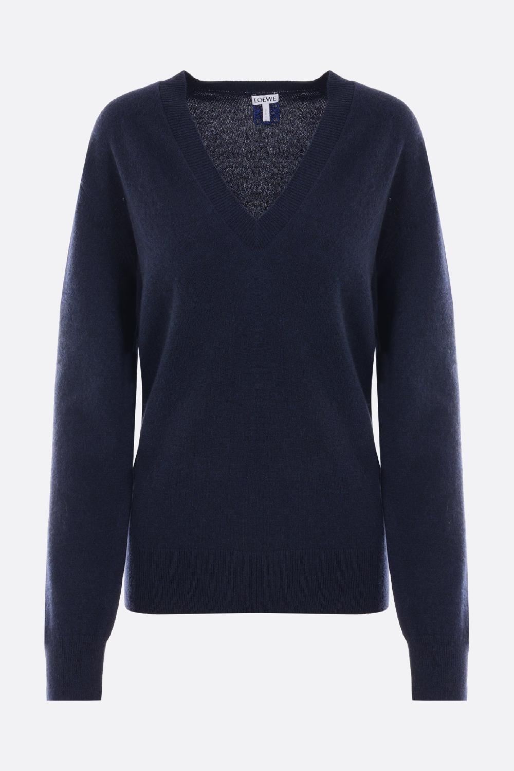 LOEWE pullover in cashmere ricamo Anagram