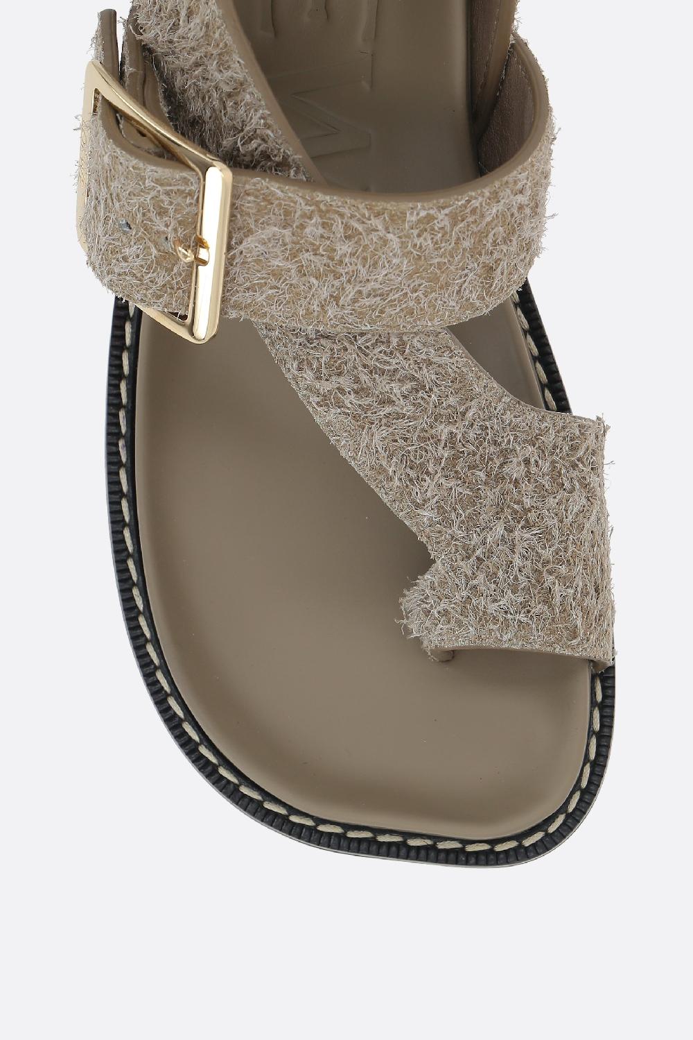 LOEWE Sandalo Infradito Ease In Suede Spazzolato