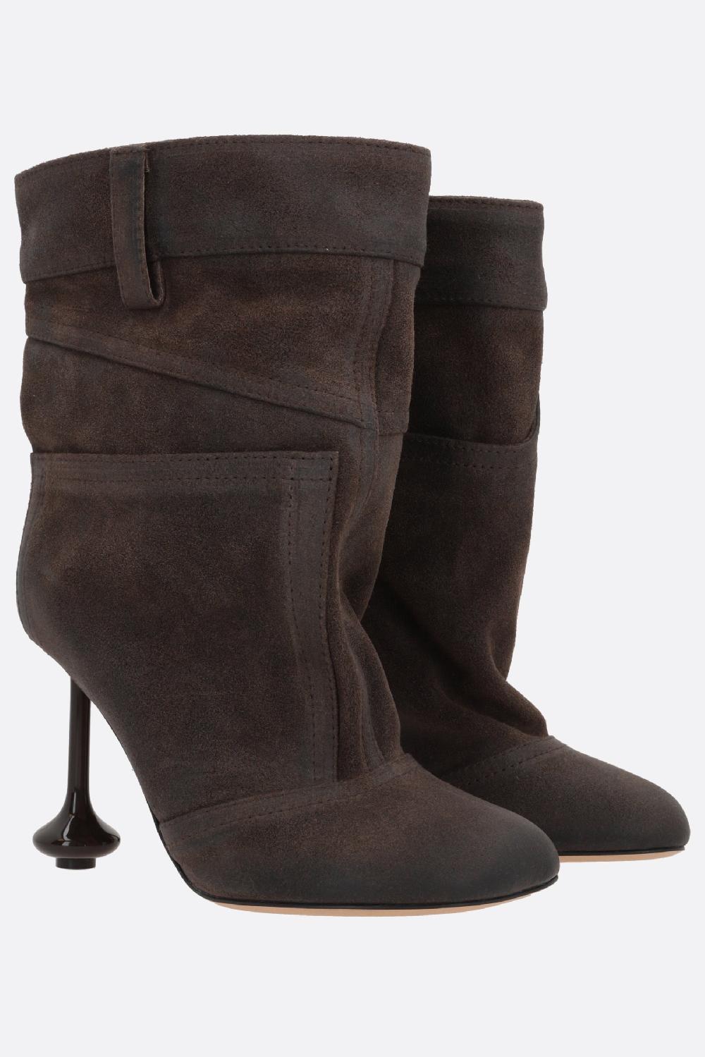 LOEWE Stivaletto Toy In Suede Cerato