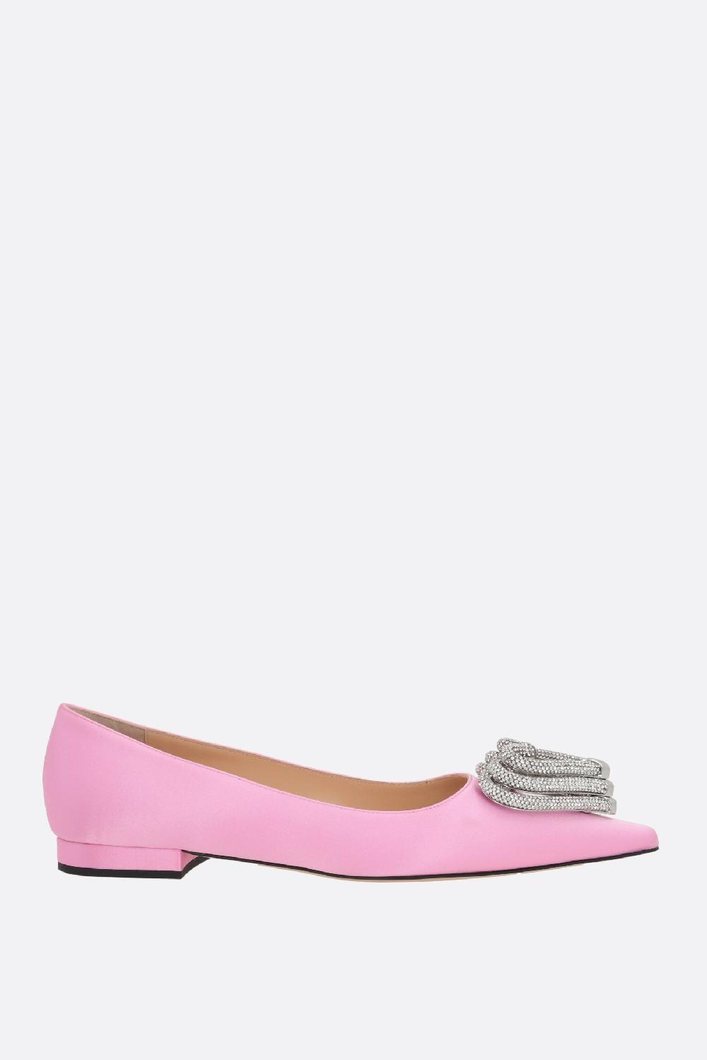 MACH & MACH ballerina Triple Heart in raso