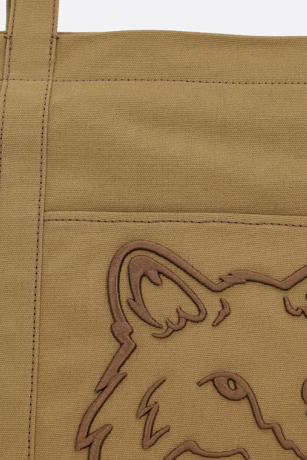 MAISON KITSUNÉ Borsa Tote Fox Head Large In Canvas