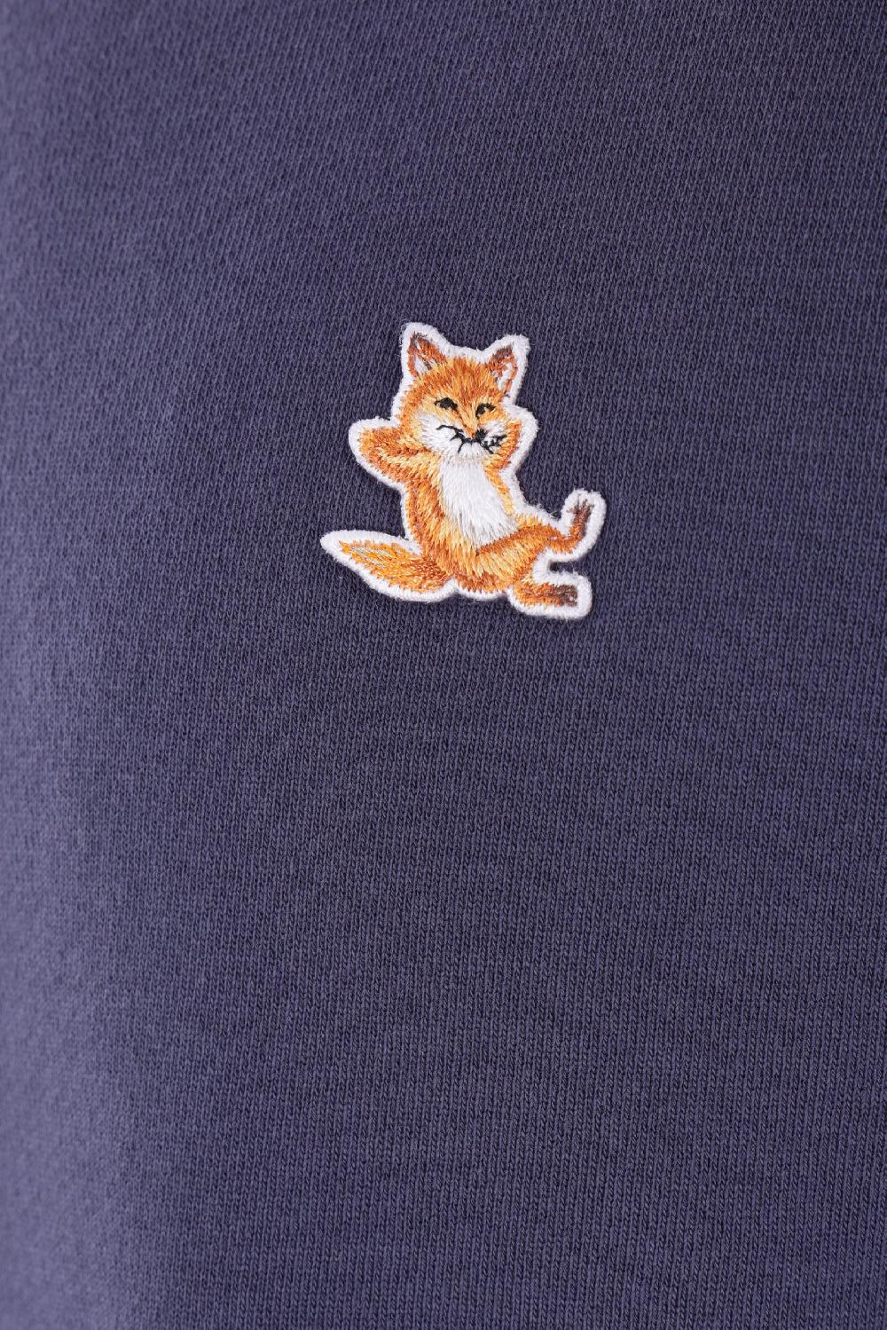 MAISON KITSUNÉ Felpa In Jersey Patch Chillax