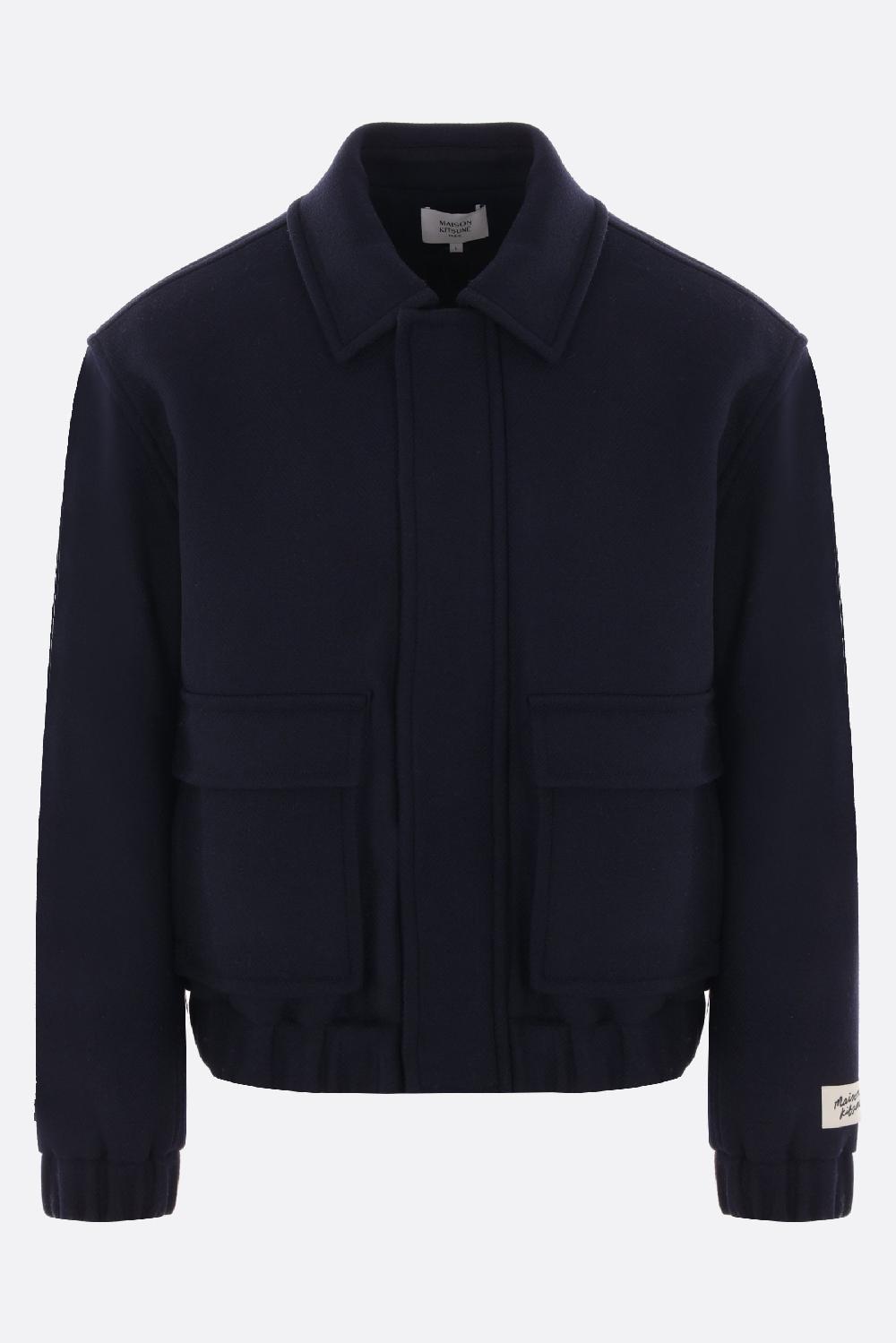 MAISON KITSUNÉ giubbotto full-zip in lana