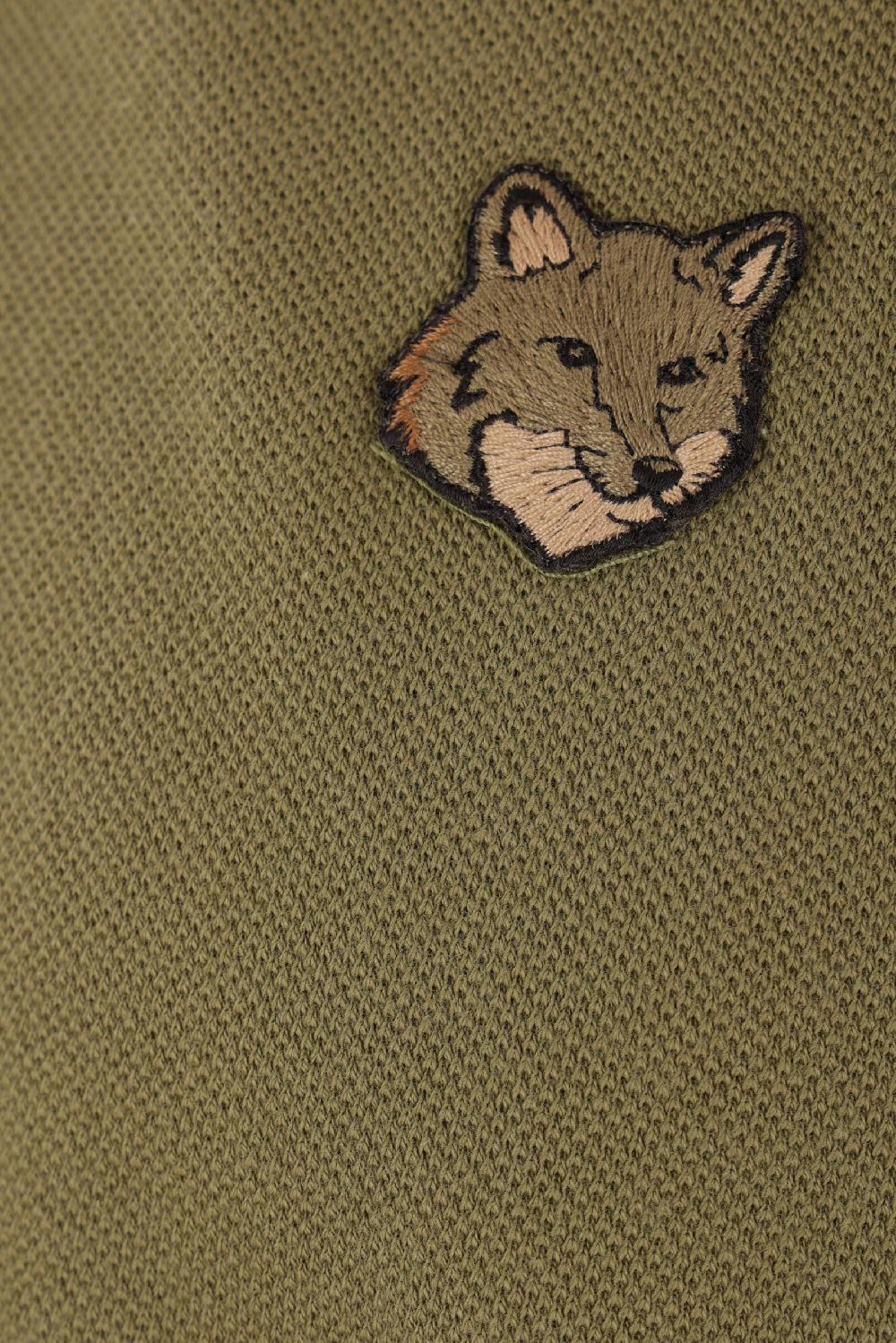 MAISON KITSUNÉ Polo In Piquet Patch Bold Fox Head