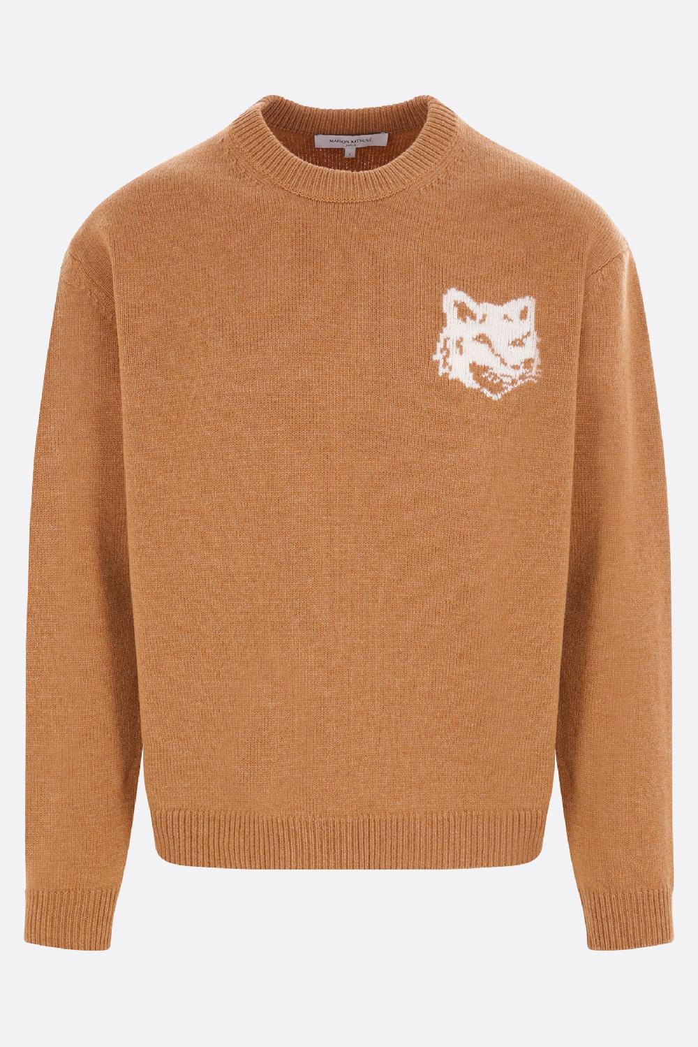MAISON KITSUNÉ pullover in lana intarsio Fox Head
