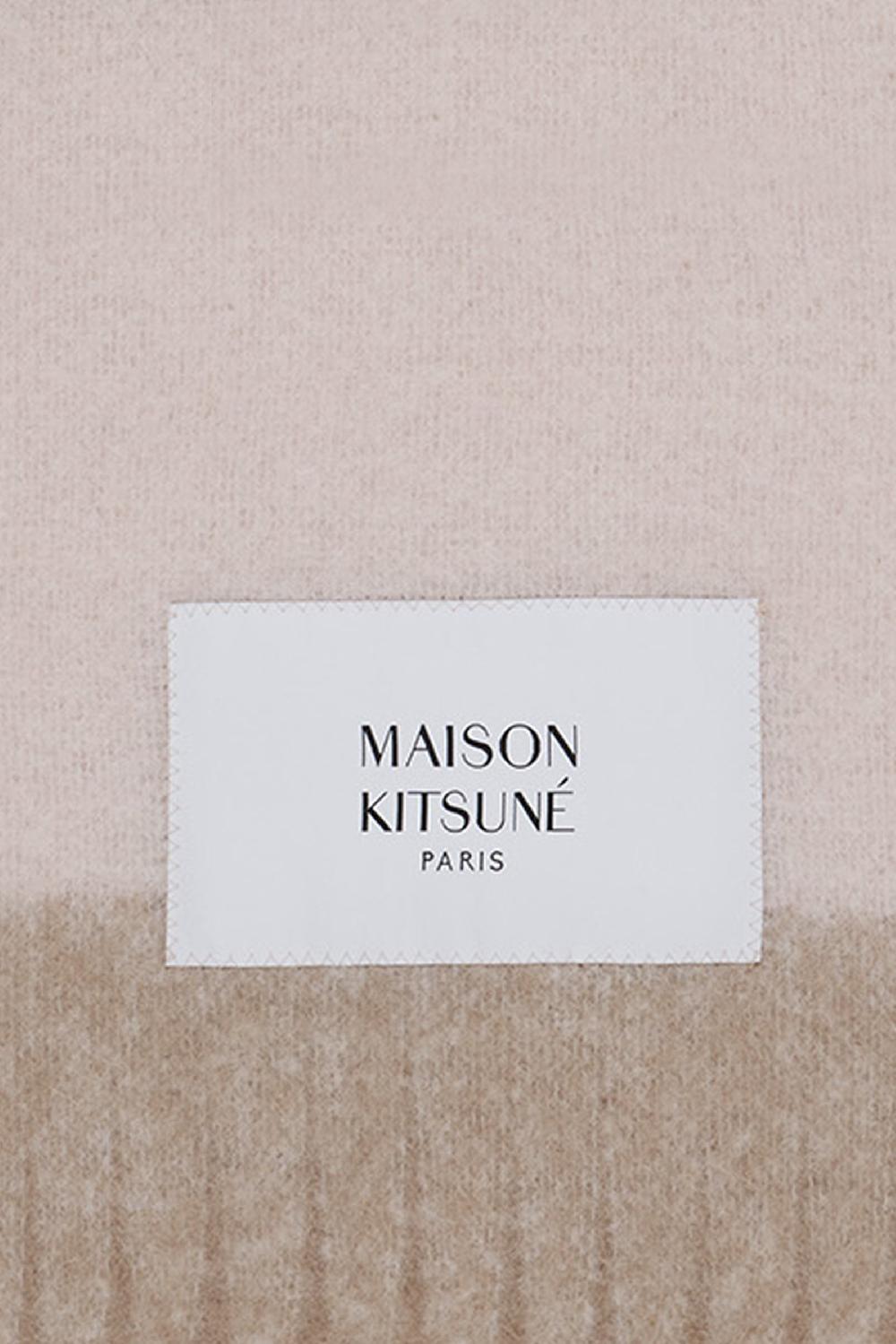 MAISON KITSUNÉ Sciarpa In Misto Alpaca A Righe