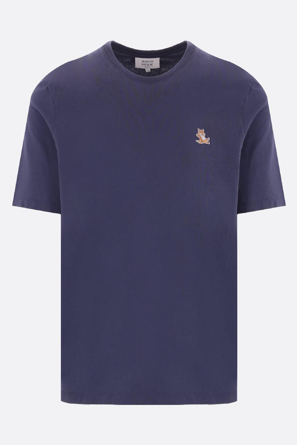 MAISON KITSUNÉ t-shirt in cotone patch Chillax Fox