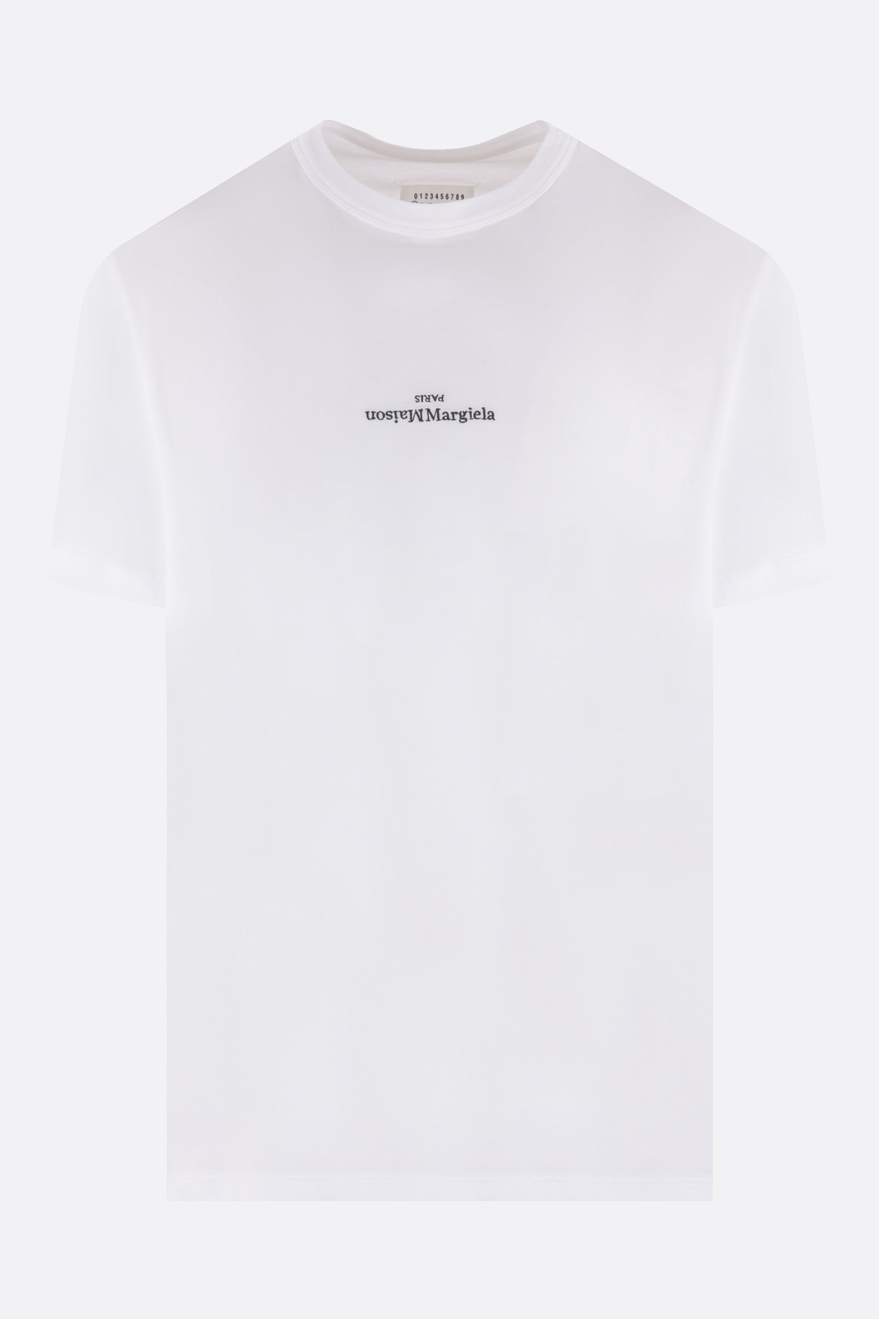 MAISON MARGIELA t-shirt in cotone ricamo logo