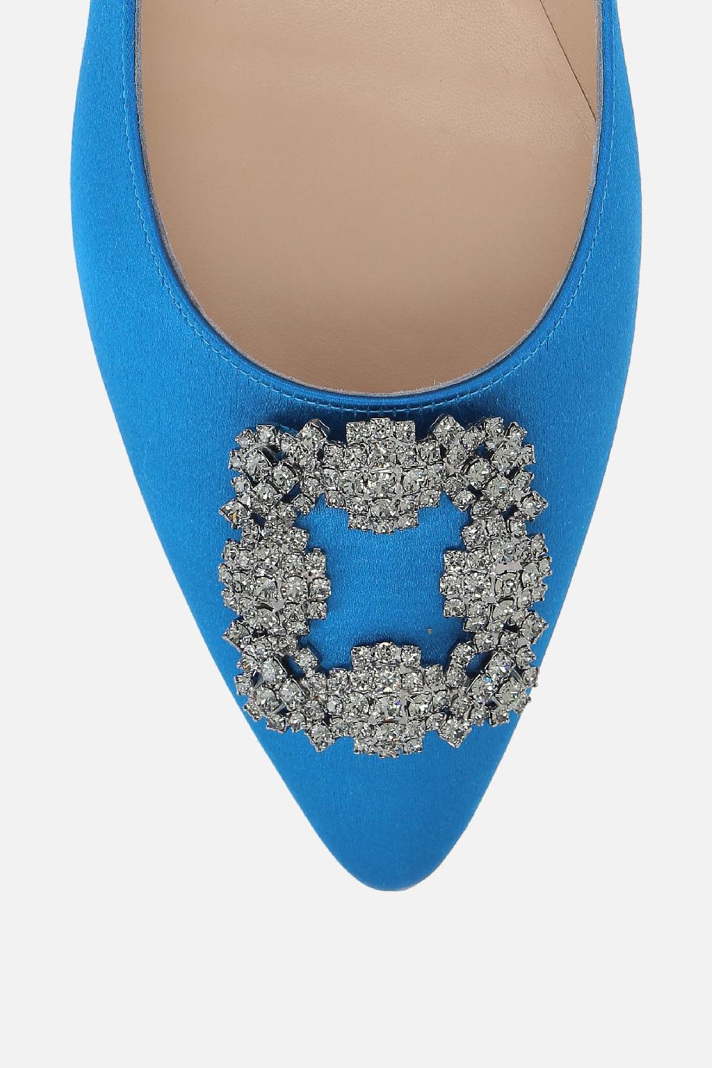 MANOLO BLAHNIK Ballerina Hangisi In Raso