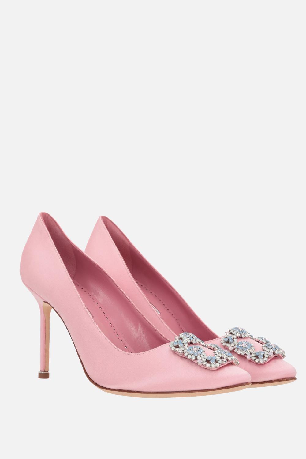 MANOLO BLAHNIK Décolleté Hangisi In Raso