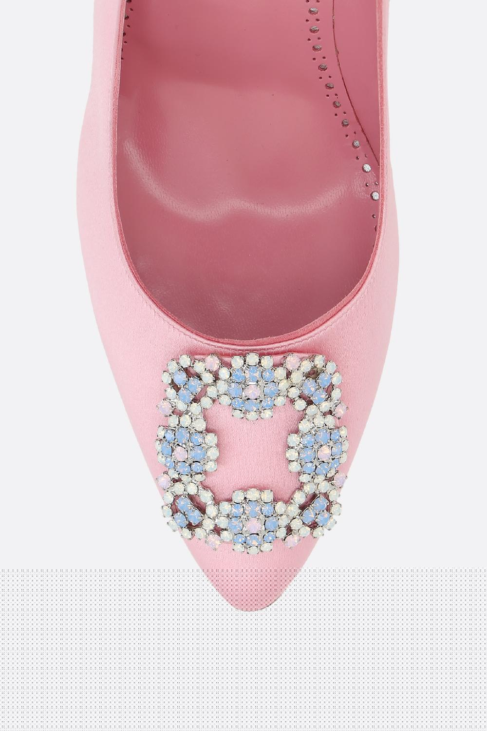 MANOLO BLAHNIK Décolleté Hangisi In Raso