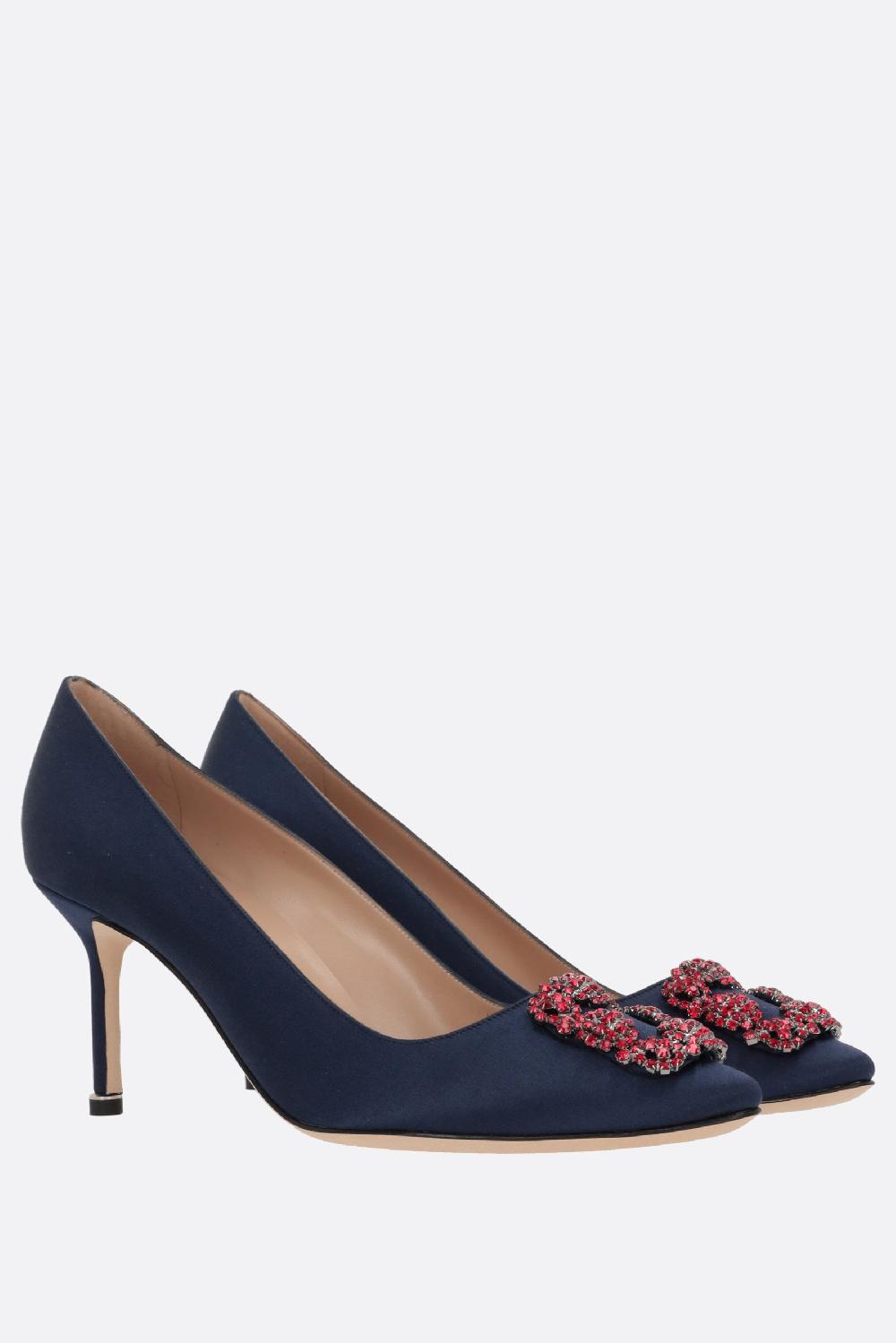 MANOLO BLAHNIK Décolleté Hangisi In Raso