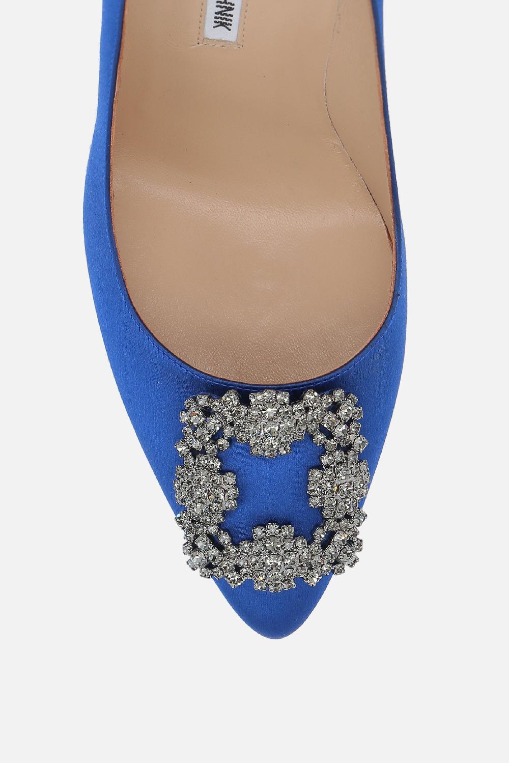 MANOLO BLAHNIK Décolleté Hangisi In Raso