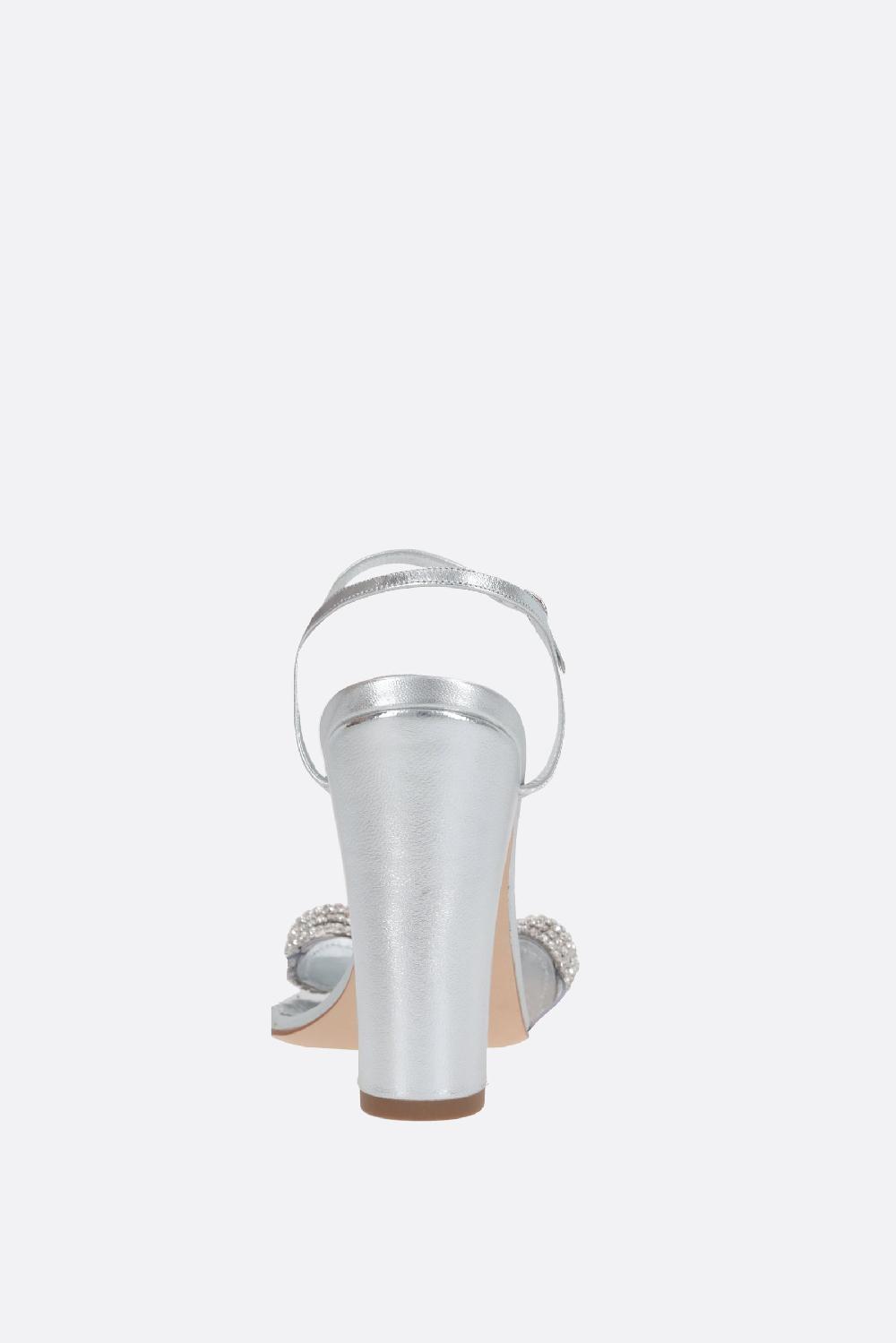 MANOLO BLAHNIK Sandalo Elhob In Nappa Laminata