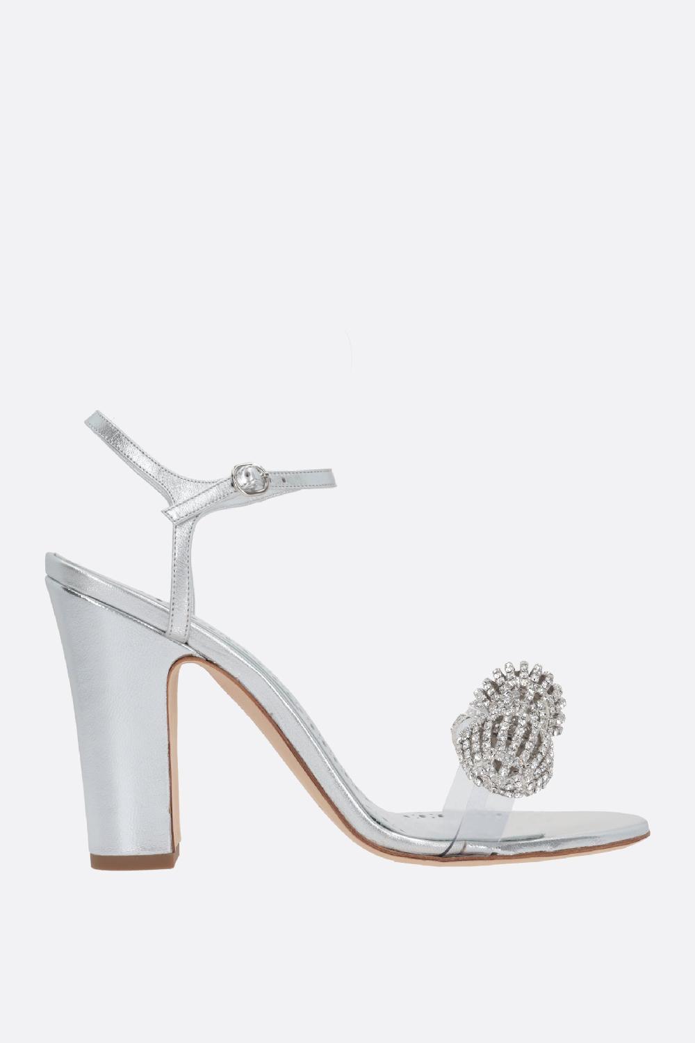 MANOLO BLAHNIK sandalo Elhob in nappa laminata