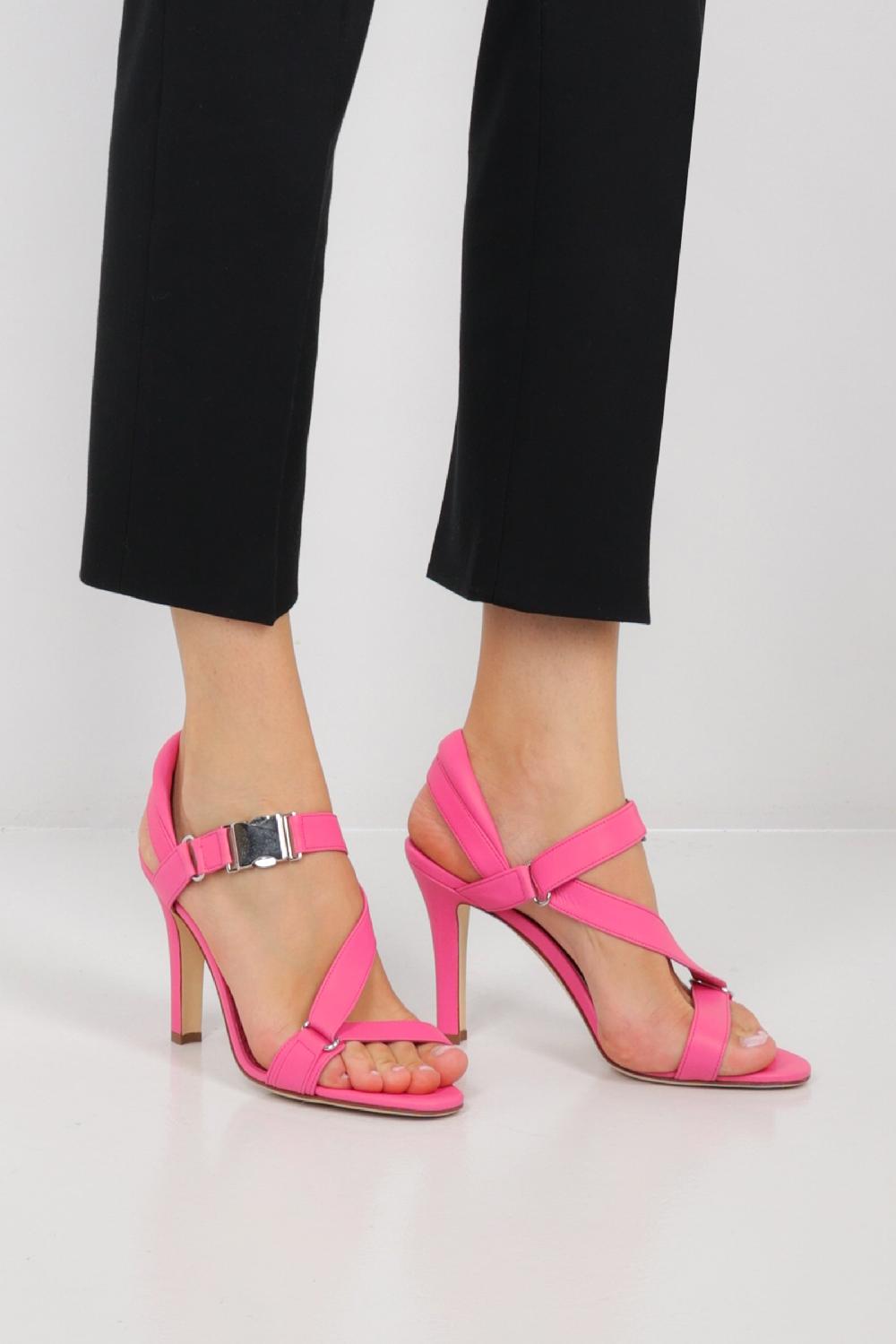 MANOLO BLAHNIK Sandalo Puxan In Nappa