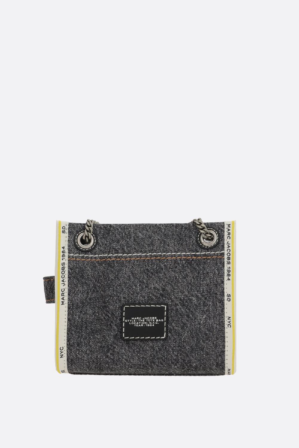 MARC JACOBS Borsa The Denim Chain Crossbody Tote