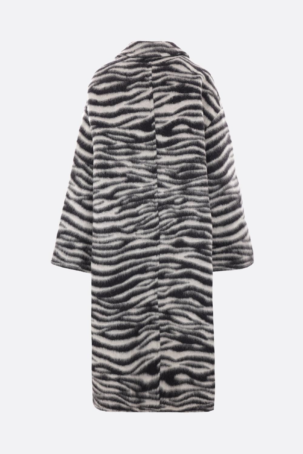 MARC JACOBS Cappotto In Misto Lana Stampa Zebra