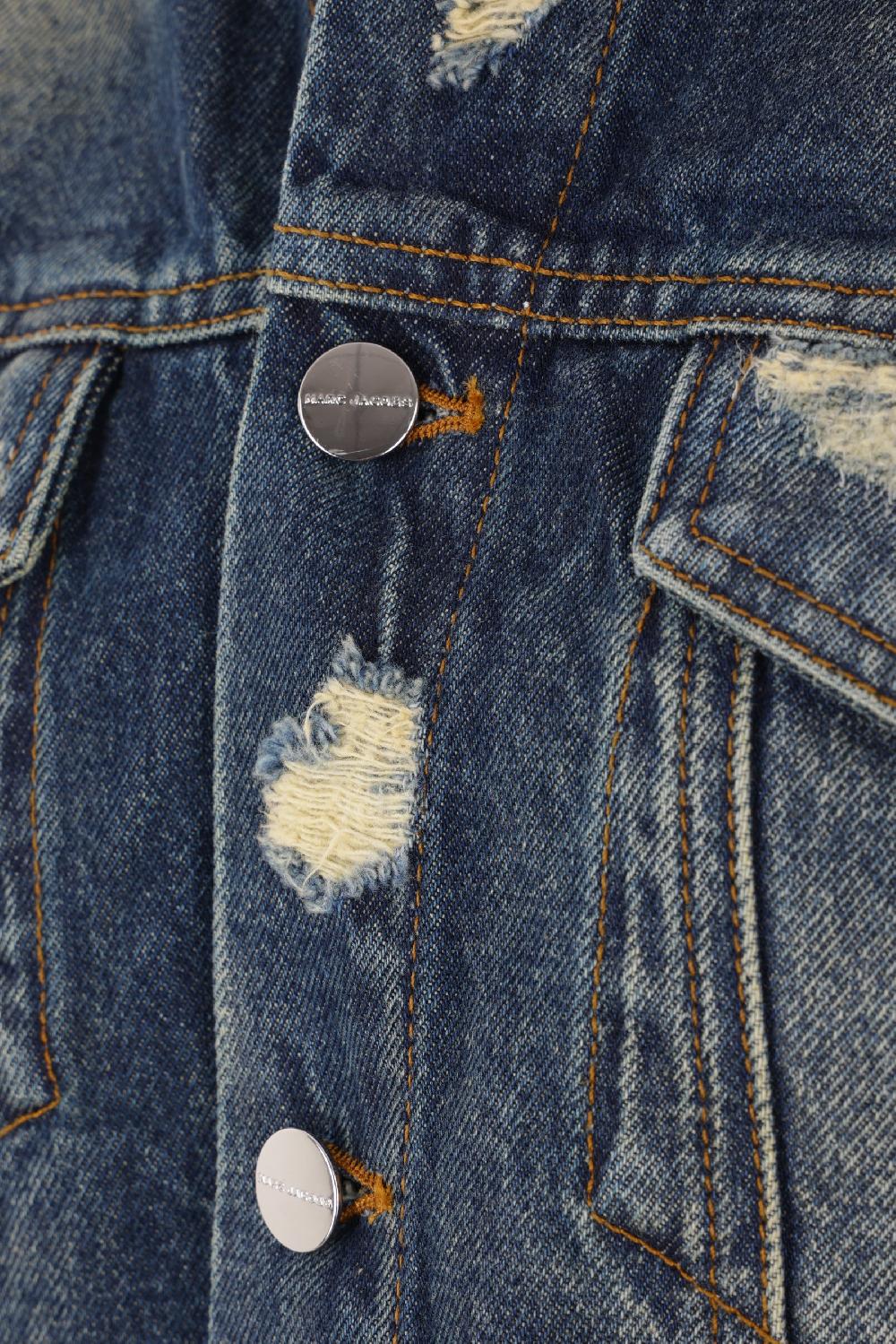 MARC JACOBS Giacca In Denim Effetto Sdrucito