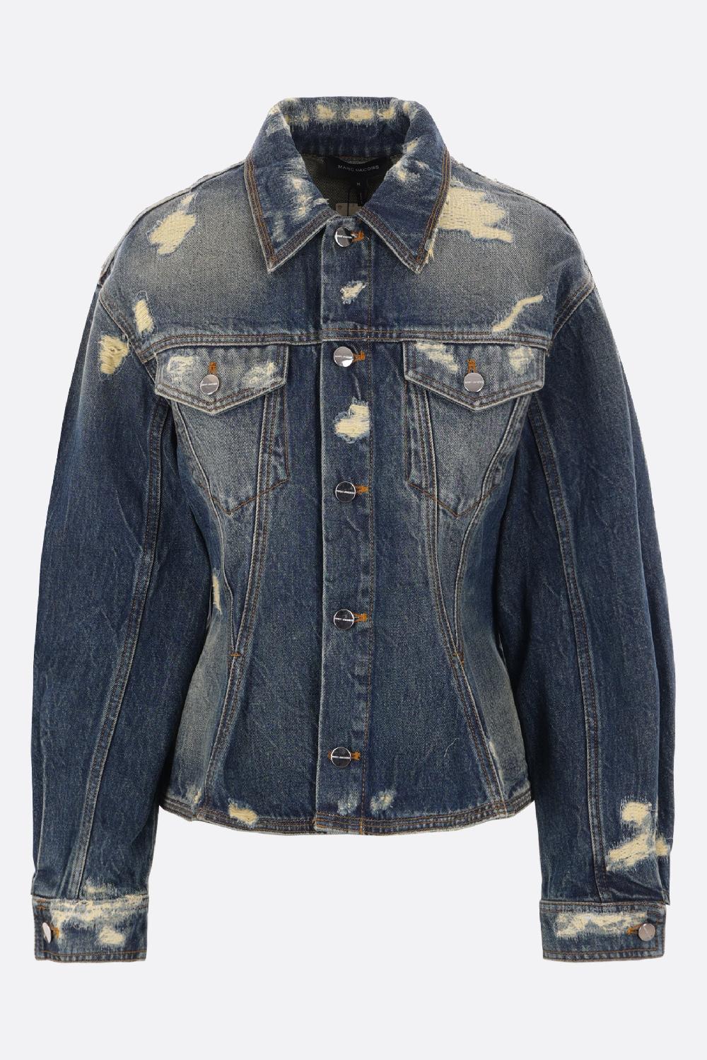 MARC JACOBS Giacca In Denim Effetto Sdrucito