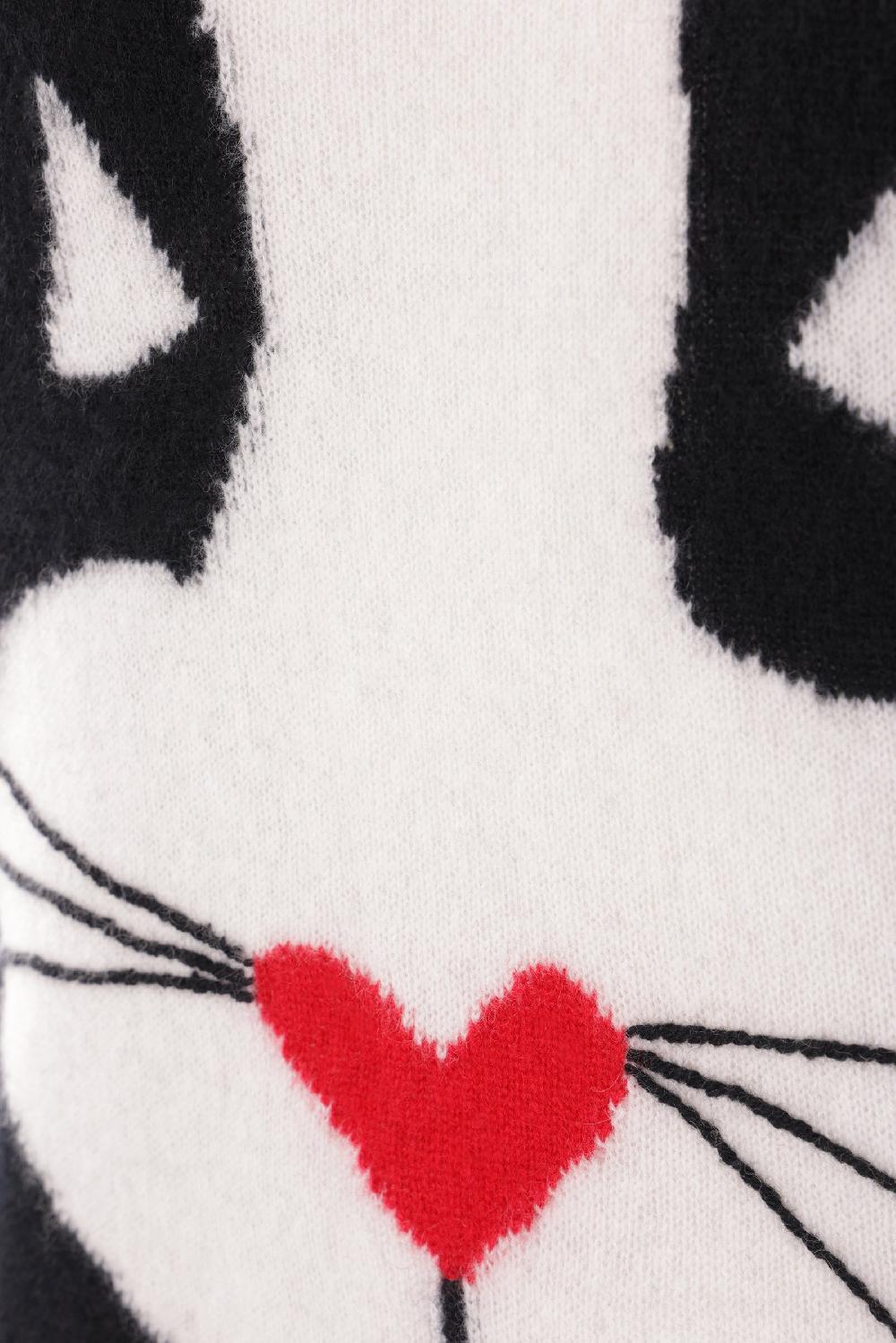 MARC JACOBS Pullover In Cashmere Intarsio Gatto