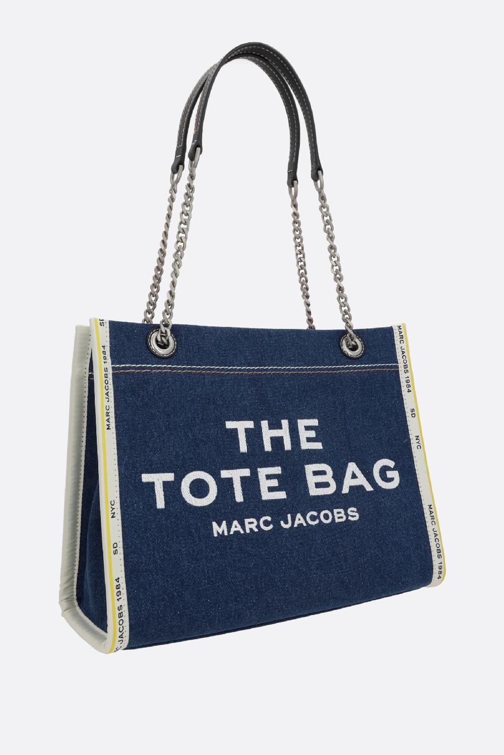 MARC JACOBS The Denim Chain Medium Tote Bag