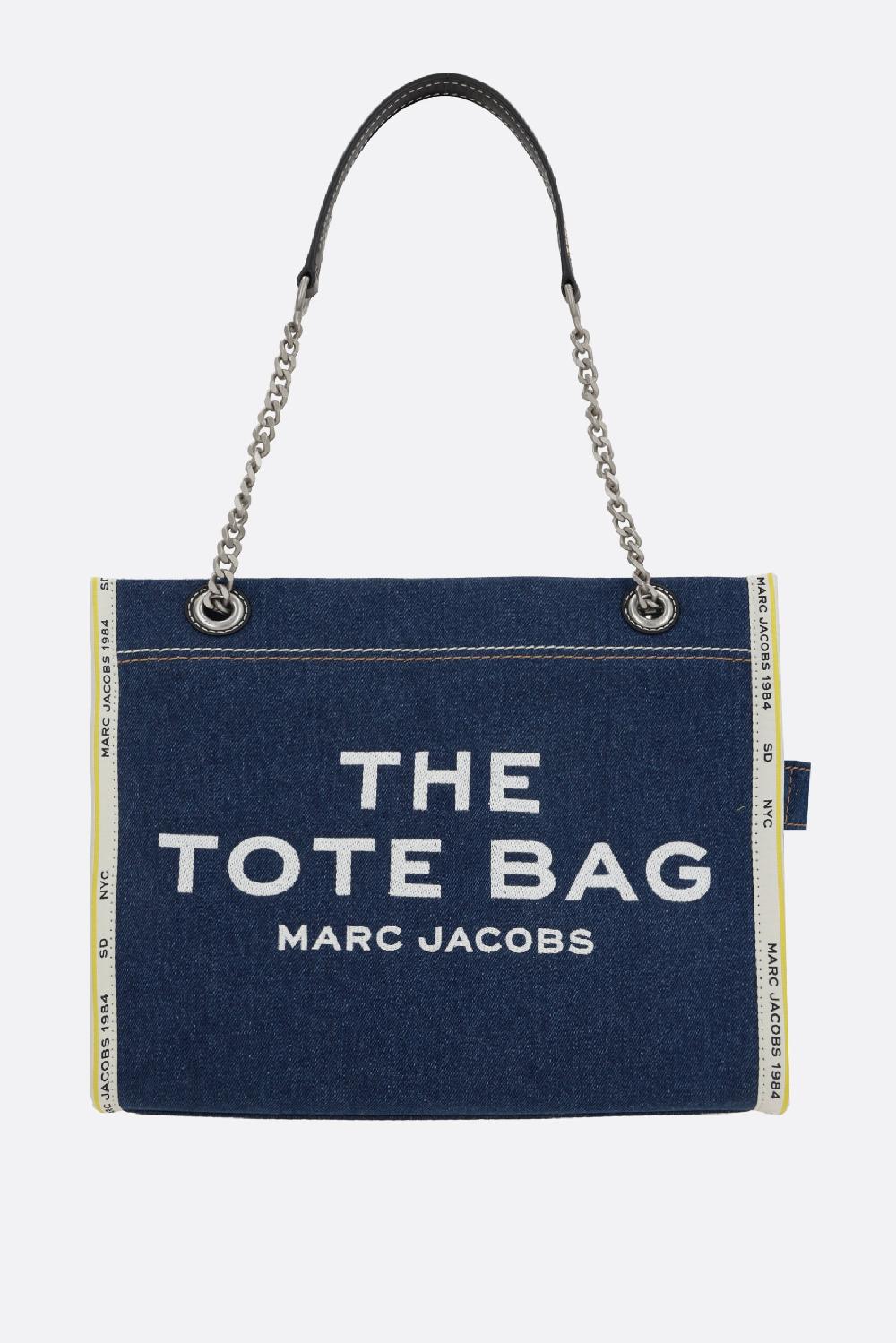 MARC JACOBS The Denim Chain Medium Tote Bag