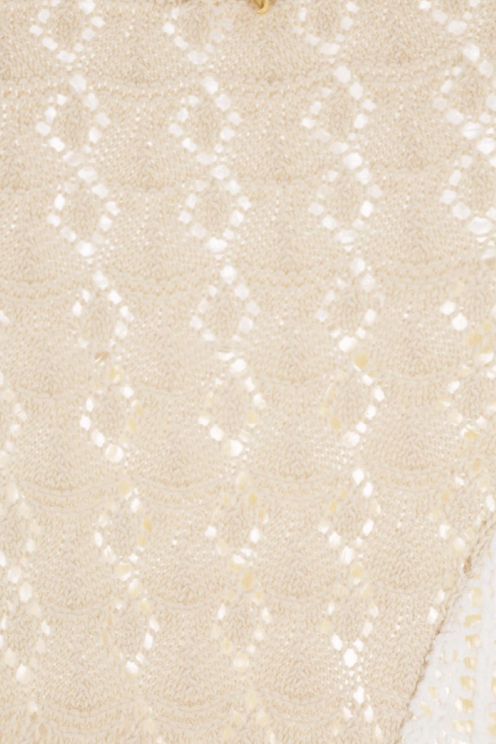 MARINE SERRE Abito Smanicato In Crochet Rigenerato