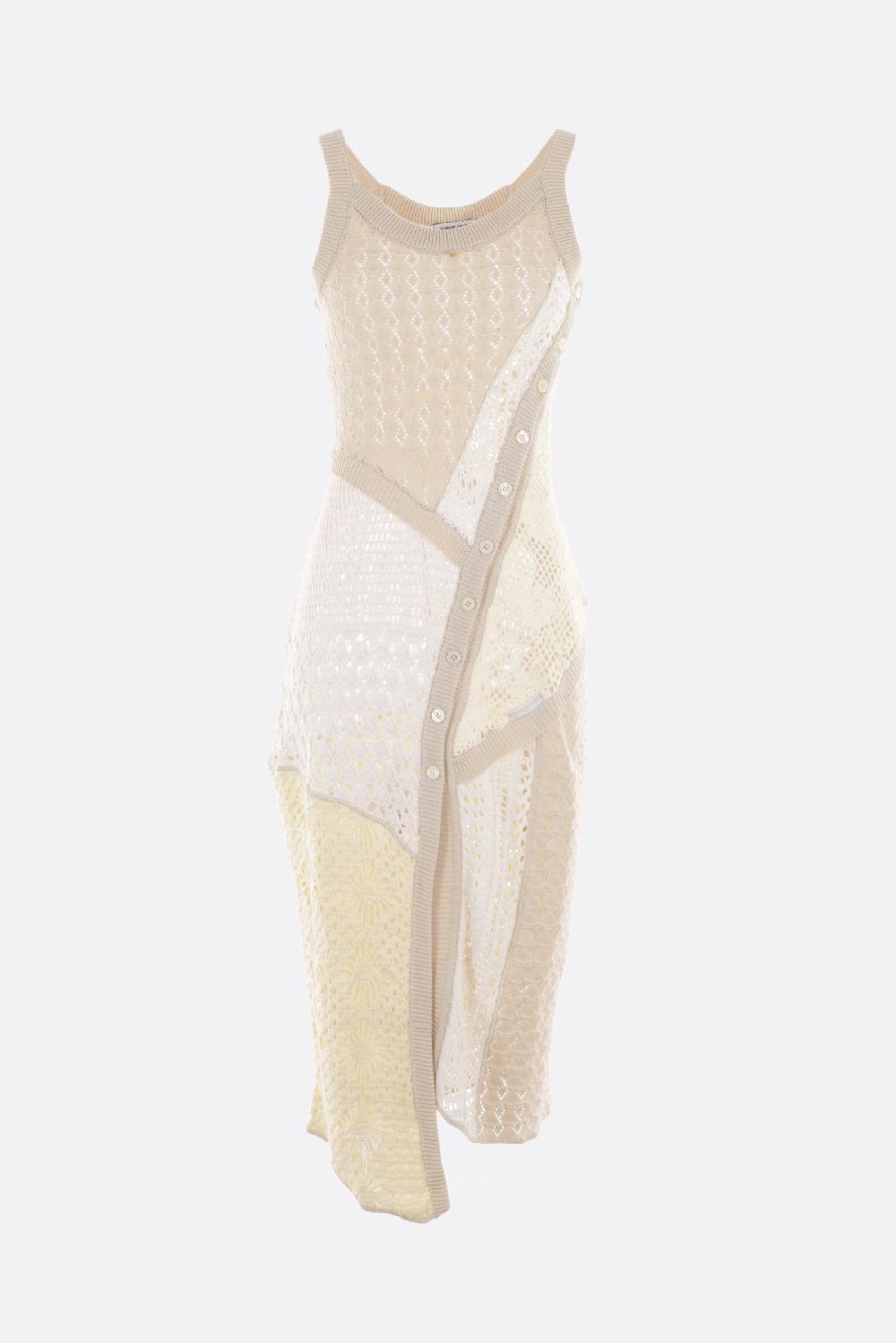 MARINE SERRE abito smanicato in crochet rigenerato