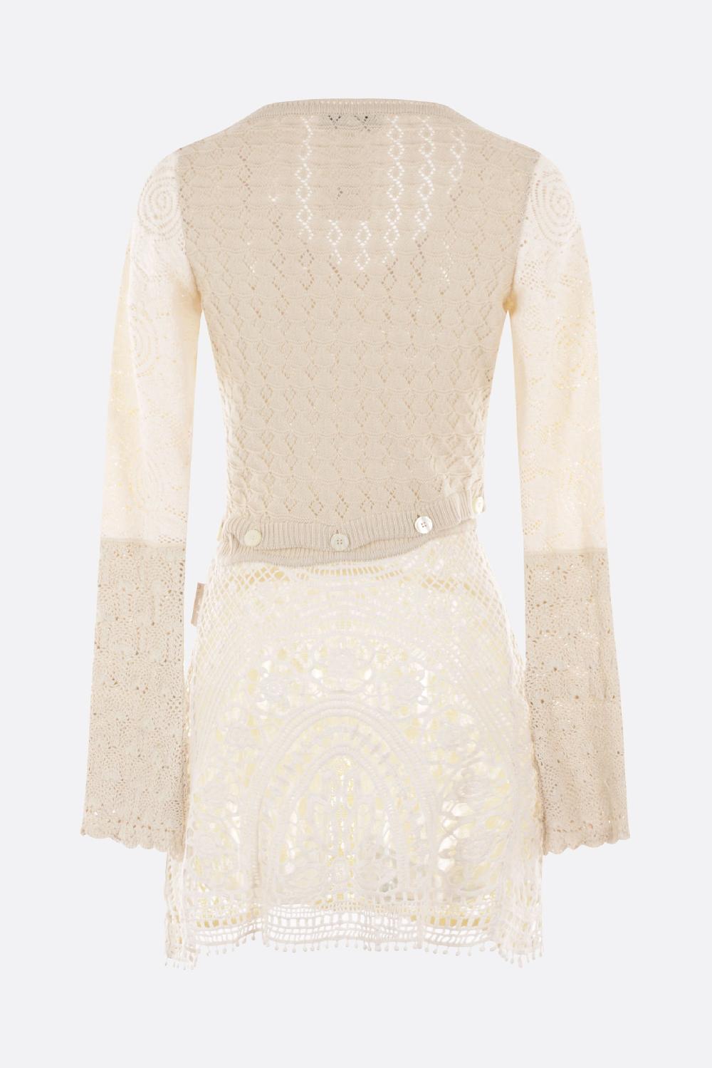 MARINE SERRE Miniabito In Crochet Rigenerato