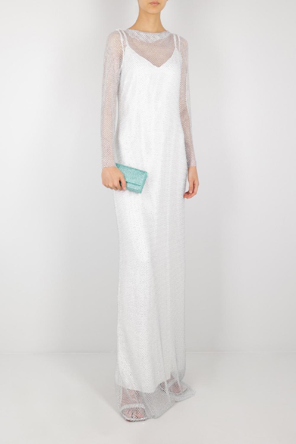 MAX MARA Abito Caracas In Rete Con Cristalli