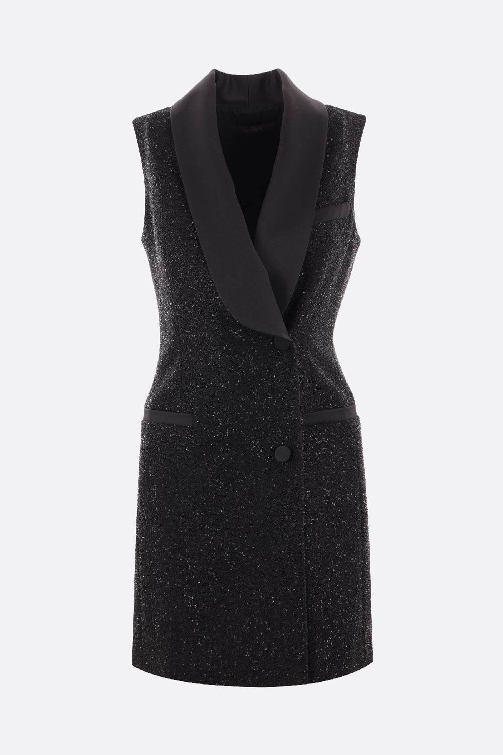 MAX MARA abito smanicato Eiffel in crepe