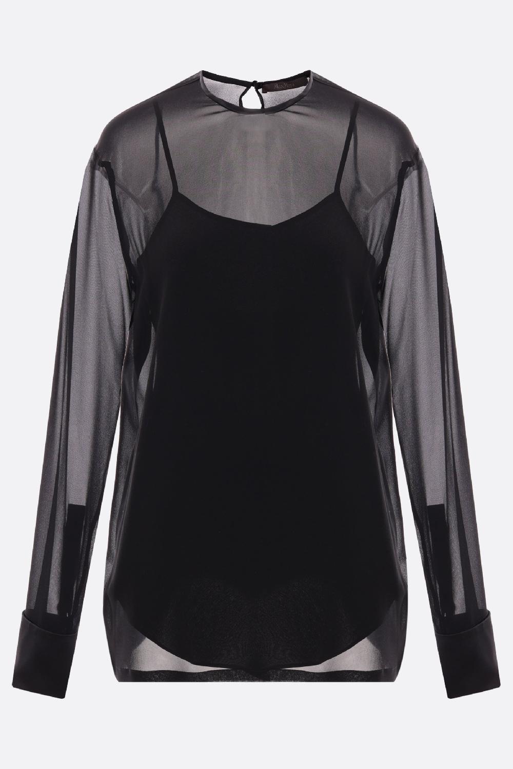 MAX MARA blusa Strano in georgette