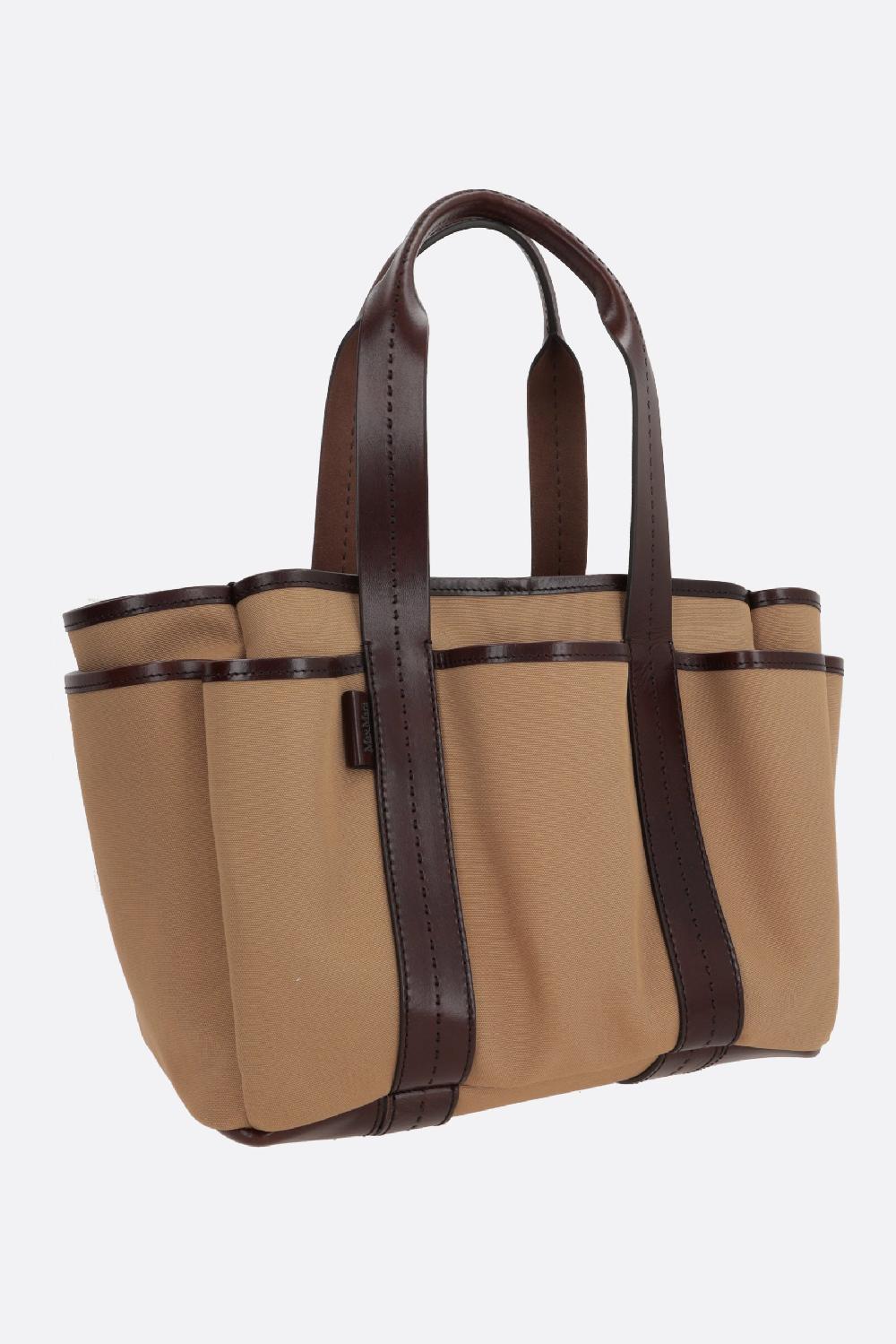 MAX MARA Borsa Tote Giardiniera In Canvas
