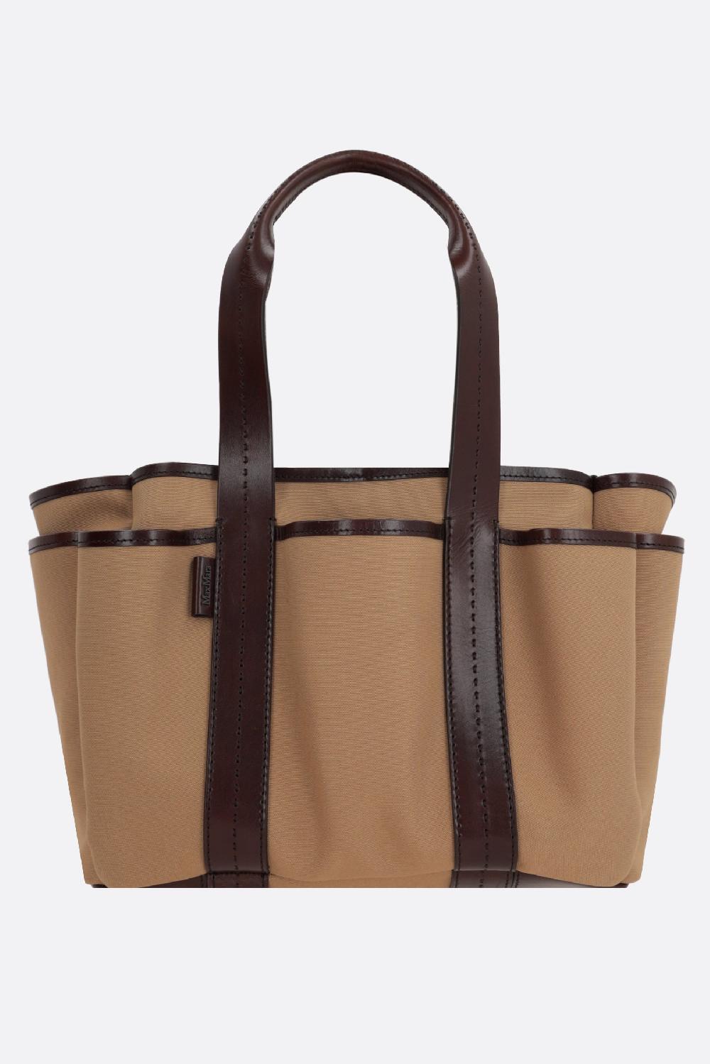 MAX MARA borsa tote Giardiniera in canvas