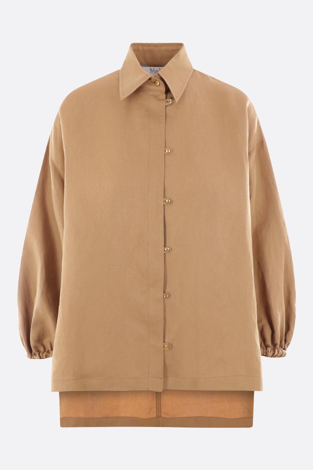 MAX MARA camicia Rodeo in lino e seta
