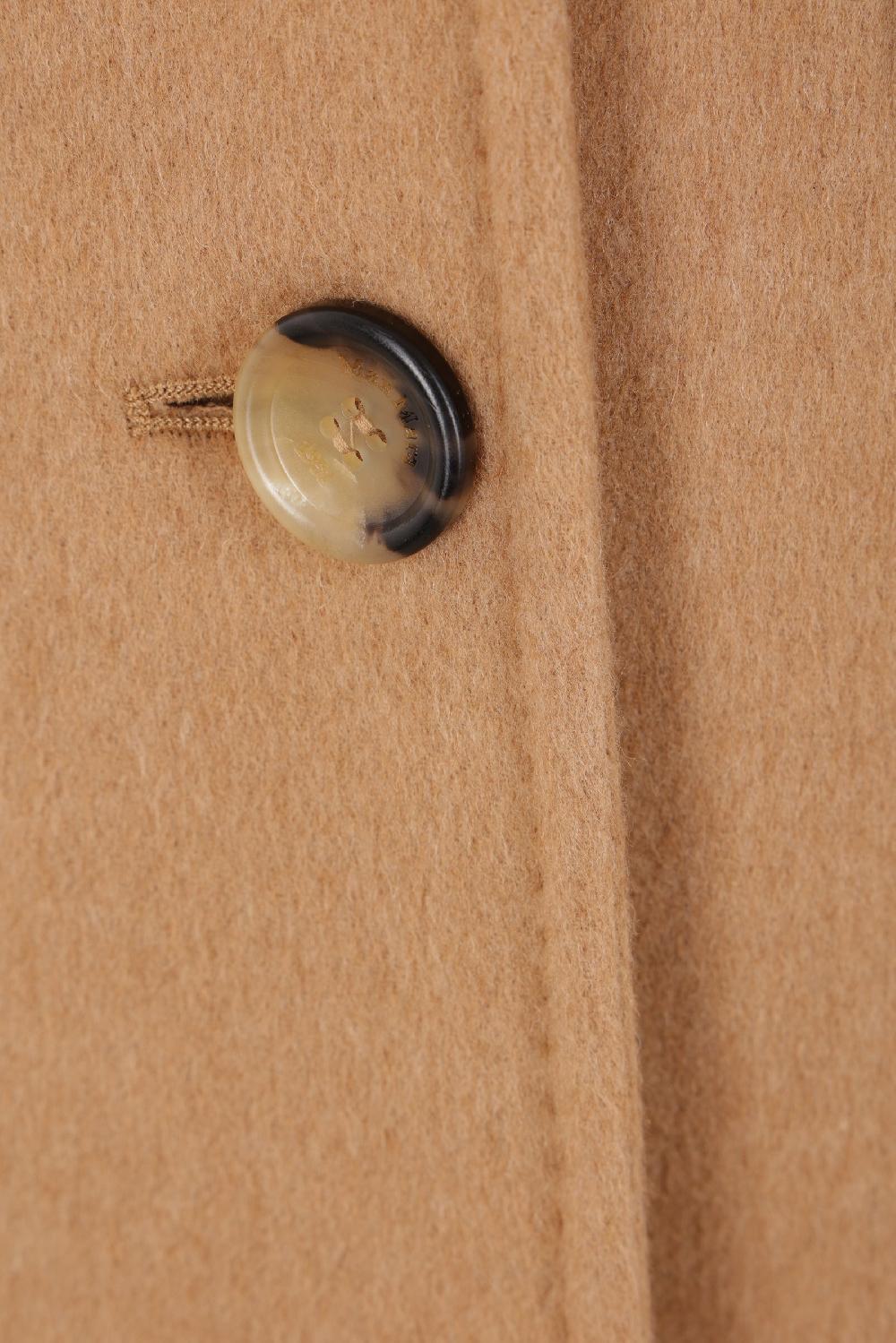 MAX MARA Cappotto Doppiopetto Fungo In Cammello