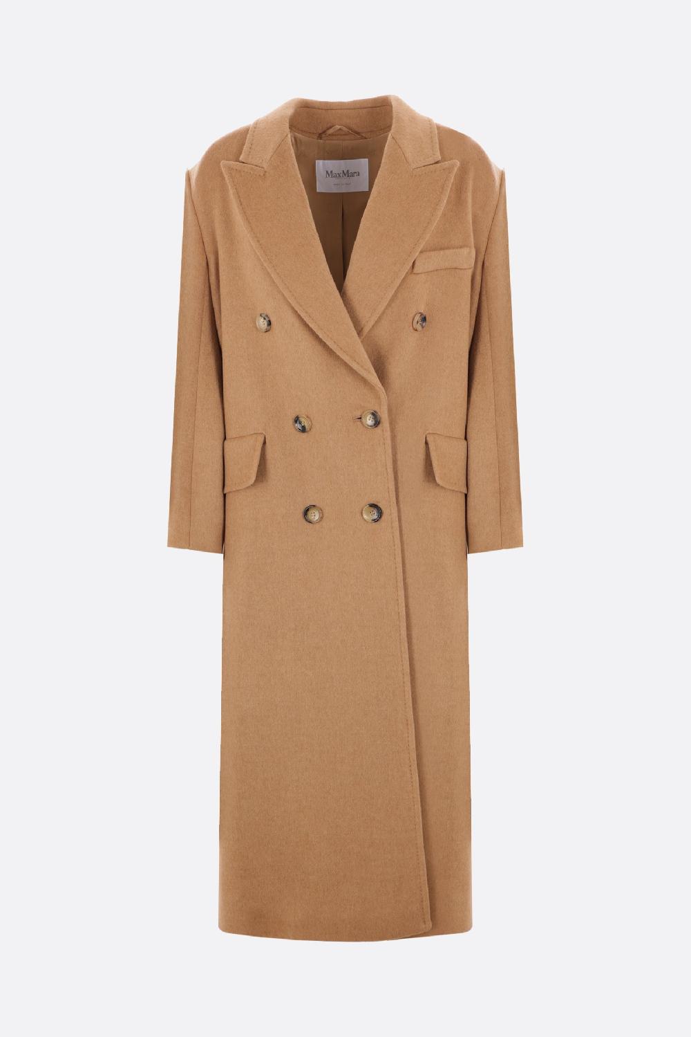 MAX MARA cappotto doppiopetto Fungo in cammello