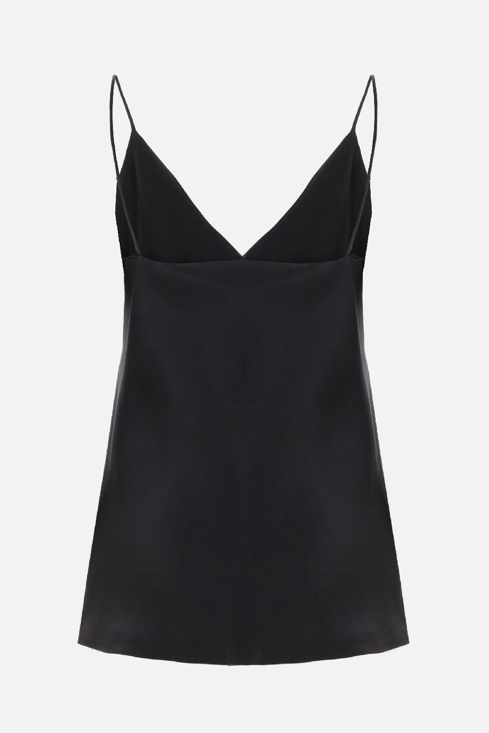 MAX MARA Top Metallo In Raso Di Seta