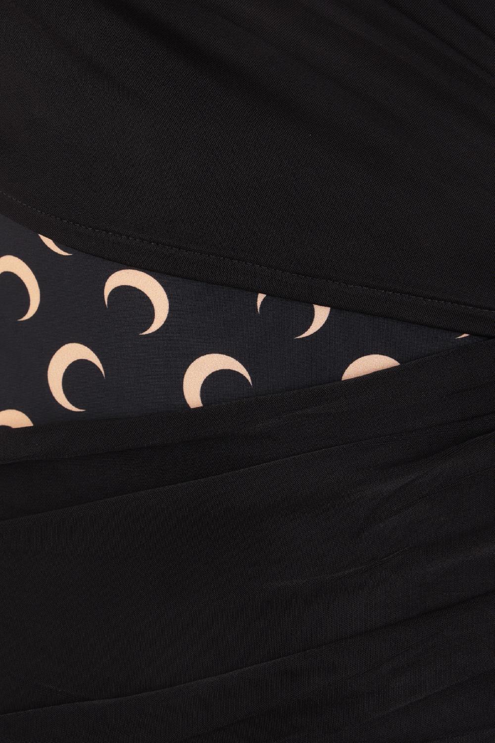 MARINE SERRE Miniabito Body Shelter In Viscosa Stretch Drappeggiata