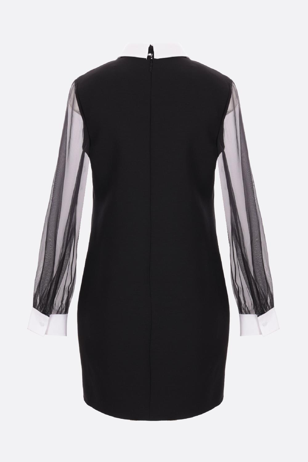 VALENTINO GARAVANI Miniabito In Crepe Couture E Taffetà