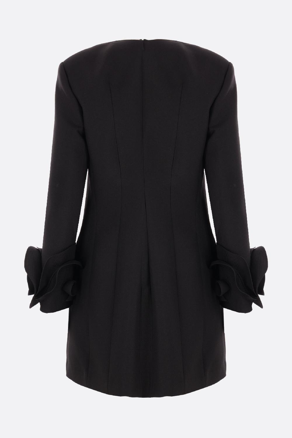 VALENTINO GARAVANI Miniabito In Double Compact Drill Con Rose