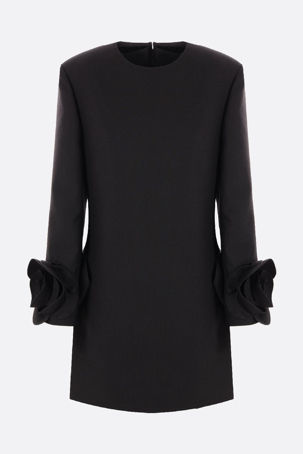 VALENTINO GARAVANI Miniabito In Double Compact Drill Con Rose