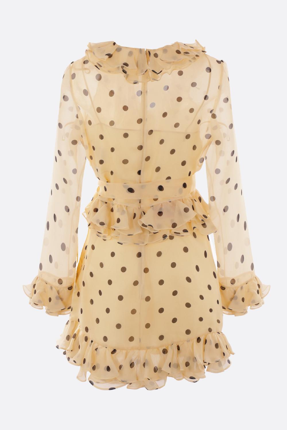 VALENTINO GARAVANI Miniabito In Organza Stampa Pois Spots