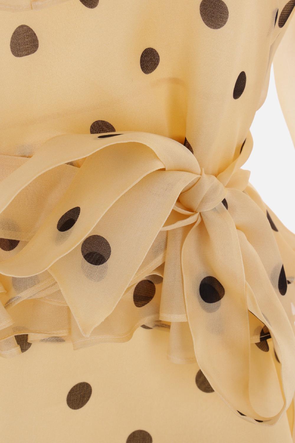 VALENTINO GARAVANI Miniabito In Organza Stampa Pois Spots