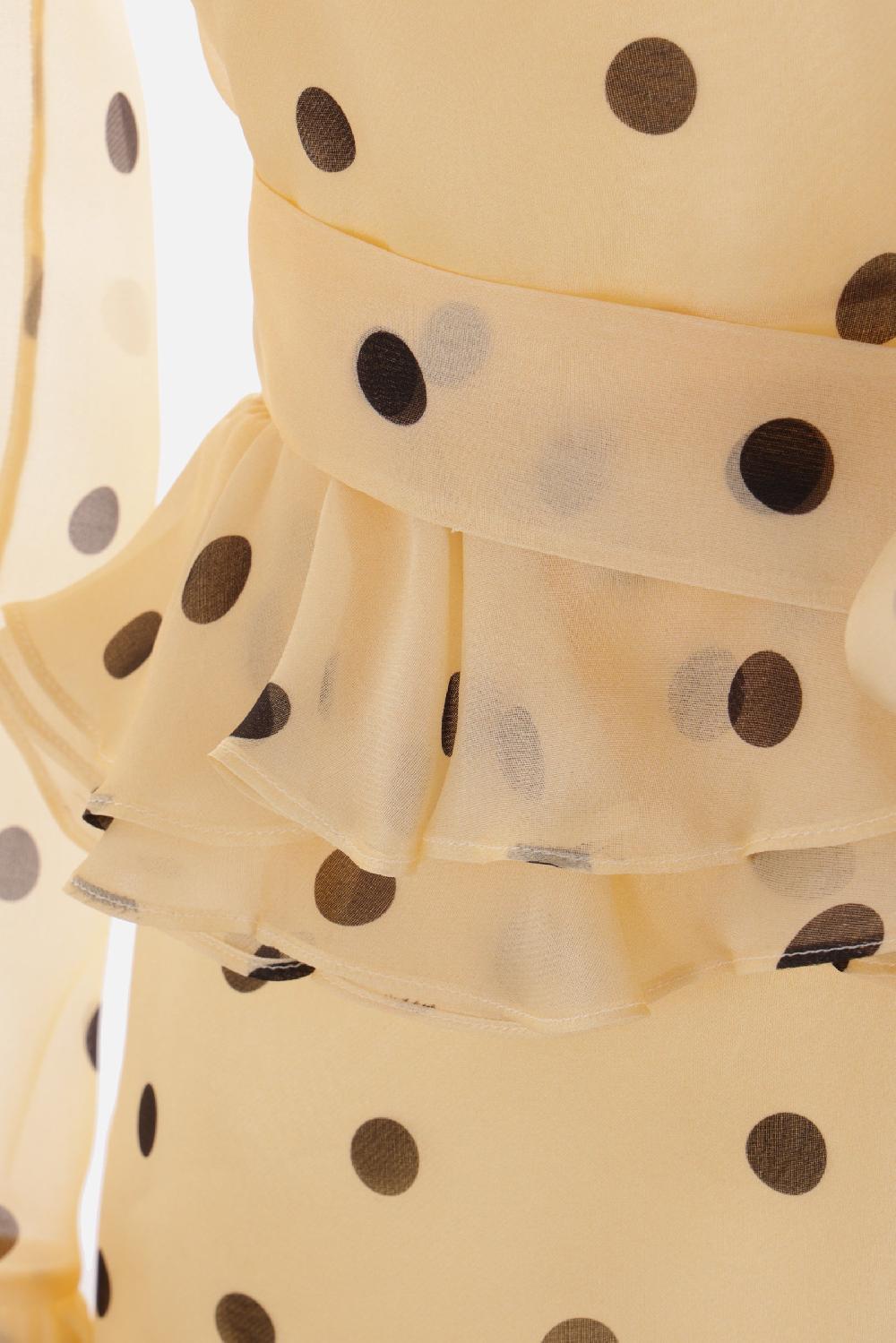 VALENTINO GARAVANI Miniabito In Organza Stampa Pois Spots