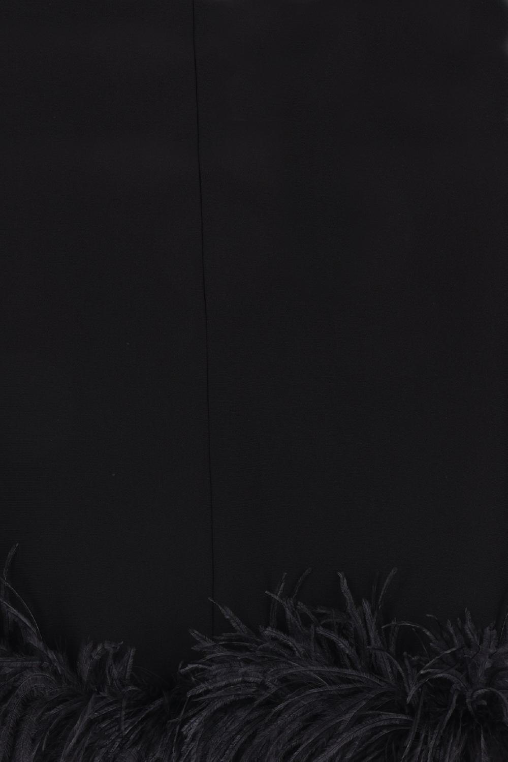 VALENTINO GARAVANI Miniabito In Structured Couture Con Piume